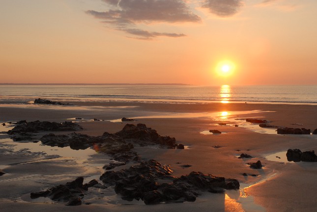 Maine Beach at sunrise