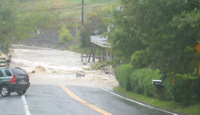 Hurricane Irene and Lee near Schoharie