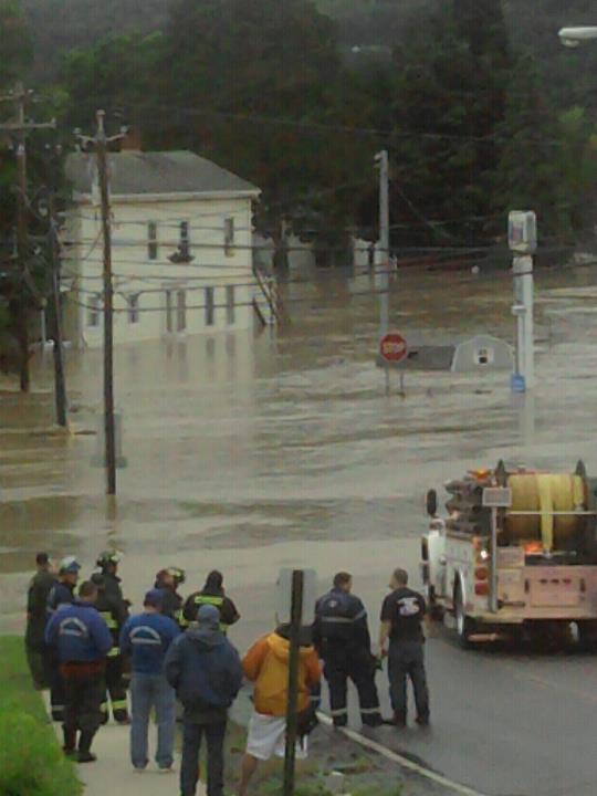 Hurricane Irene and Lee near Schoharie