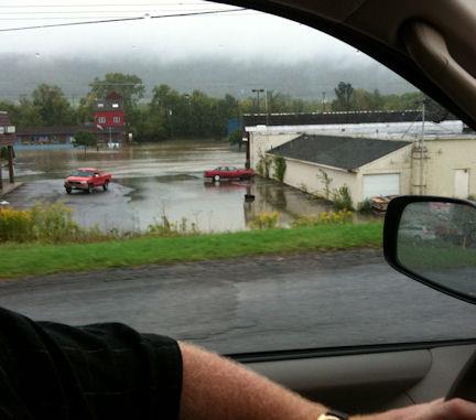Hurricane Irene and Lee near Schoharie