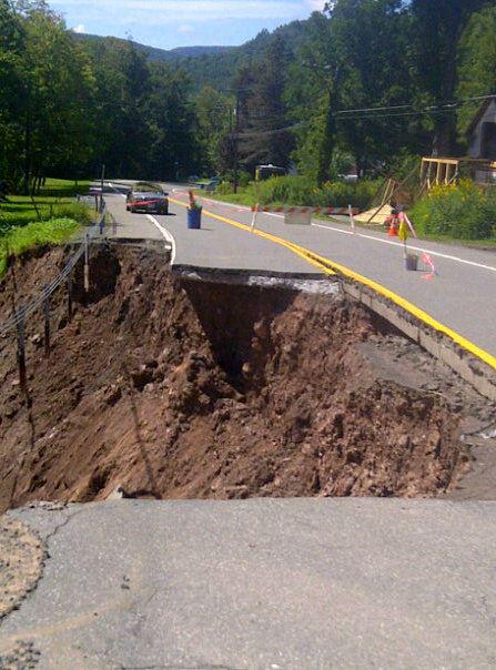 Hurricane Irene and Lee near Schoharie