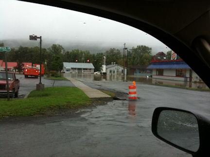 Hurricane Irene and Lee near Schoharie