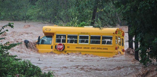 Hurricane Irene and Lee near Schoharie