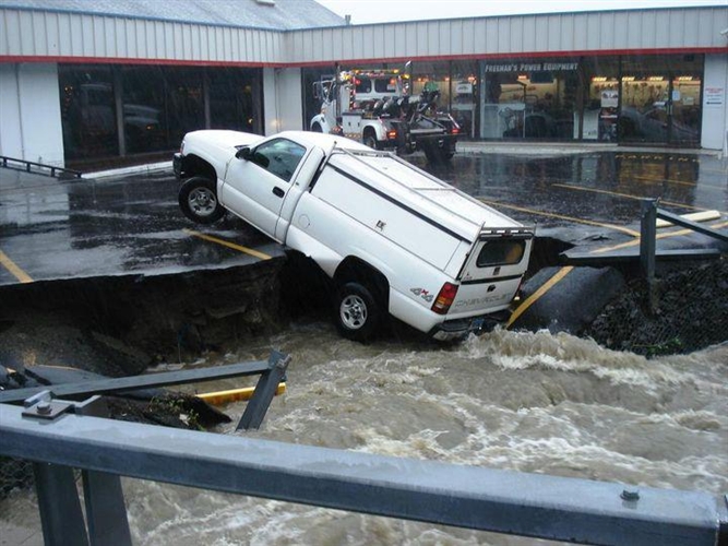 Hurricane Irene and Lee near Schoharie