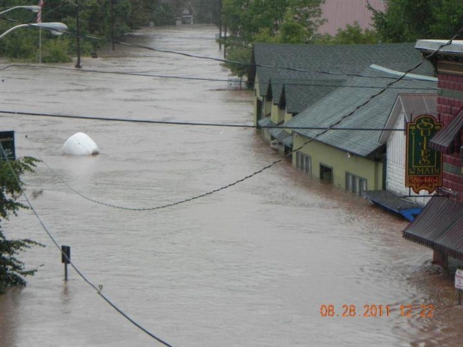 Hurricane Irene and Lee near Schoharie