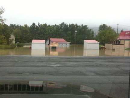 Hurricane Irene and Lee near Schoharie