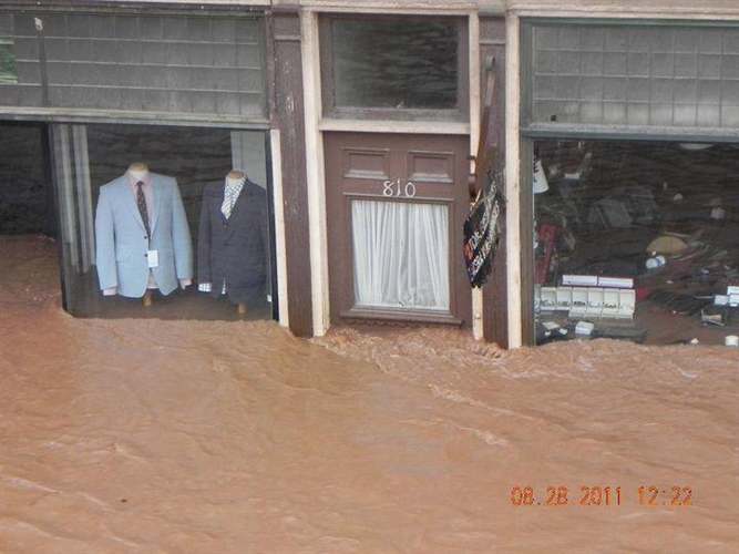 Hurricane Irene and Lee near Schoharie