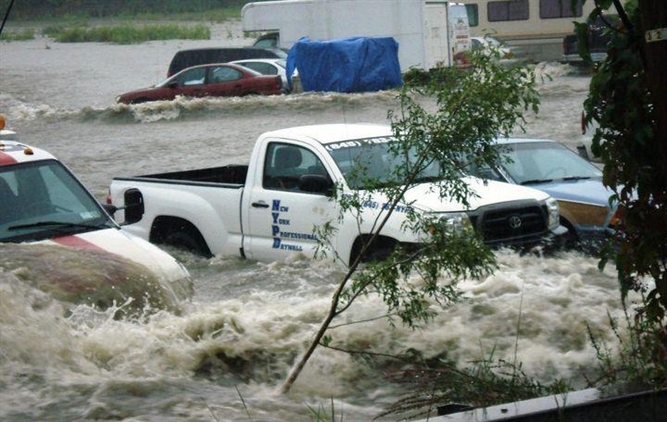 Hurricane Irene and Lee near Schoharie