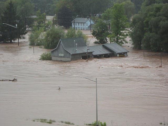 Hurricane Irene and Lee near Schoharie