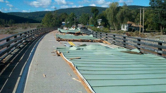 Hurricane Irene and Lee near Schoharie
