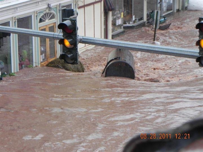 Hurricane Irene and Lee near Schoharie