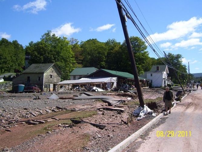 Hurricane Irene and Lee near Schoharie