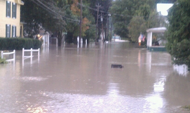 Hurricane Irene and Lee near Schoharie