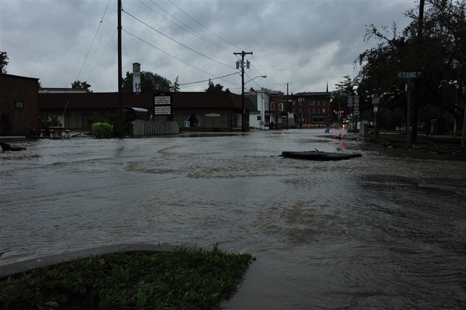 Hurricane Irene and Lee near Schoharie