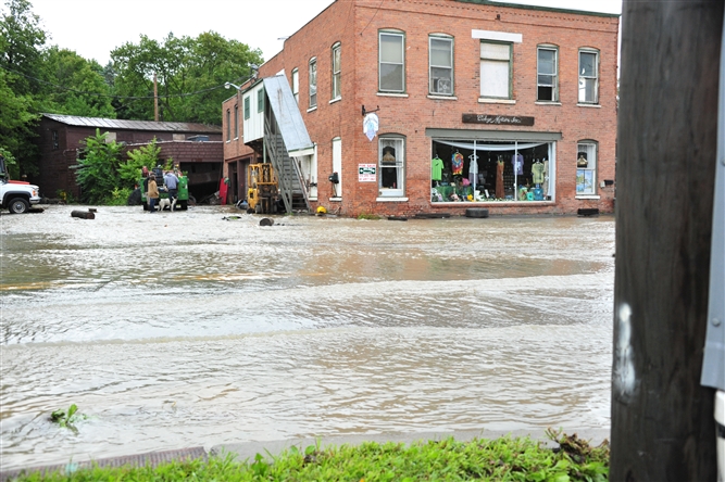 Hurricane Irene and Lee near Schoharie