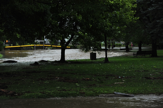 Hurricane Irene and Lee near Schoharie