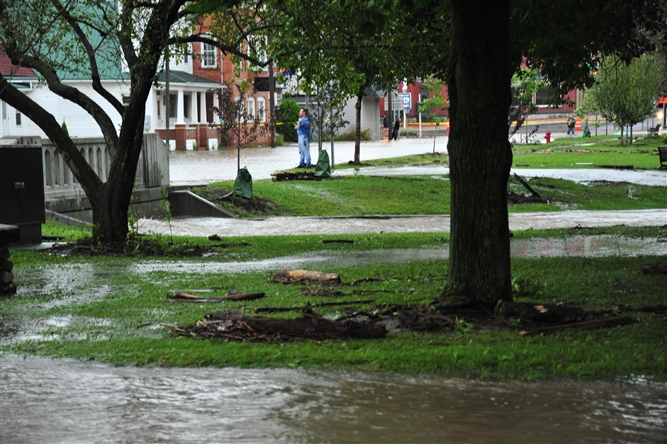 Hurricane Irene and Lee near Schoharie