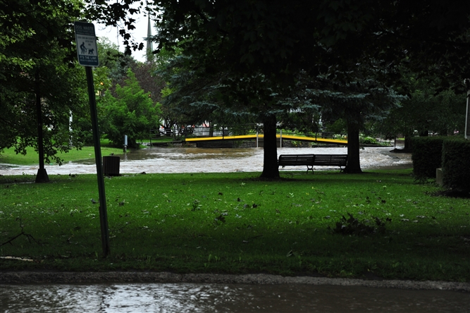 Hurricane Irene and Lee near Schoharie