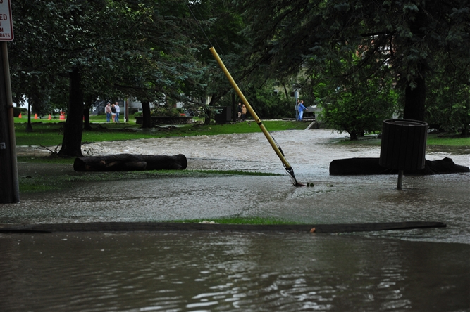 Hurricane Irene and Lee near Schoharie