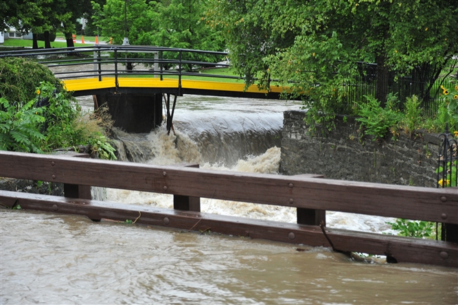 Hurricane Irene and Lee near Schoharie