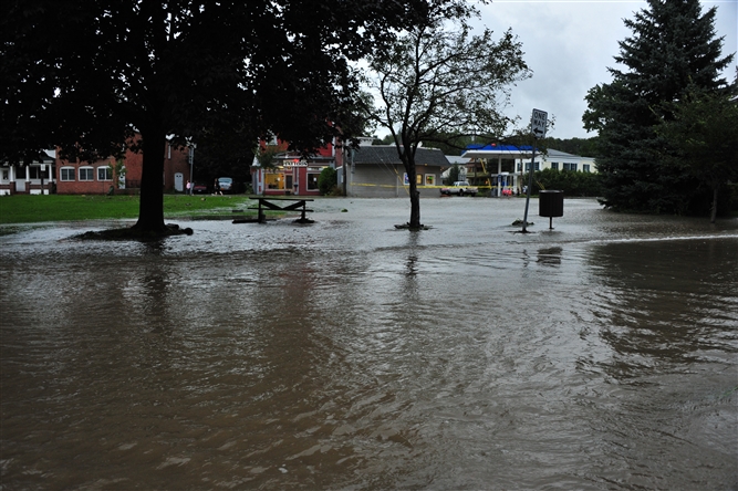 Hurricane Irene and Lee near Schoharie