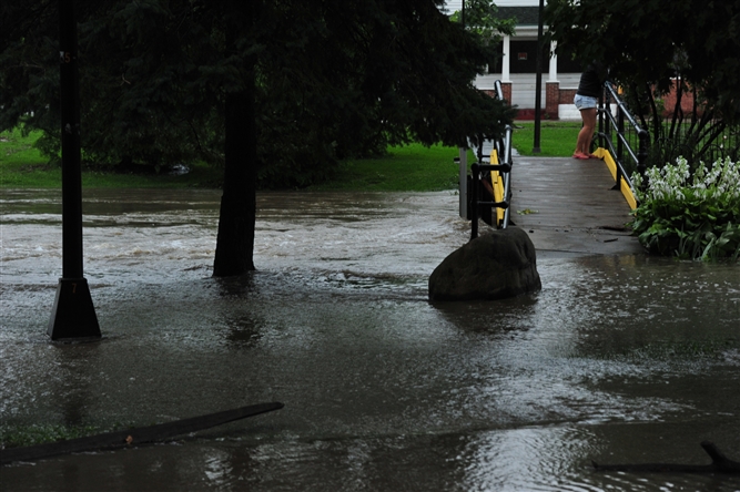 Hurricane Irene and Lee near Schoharie