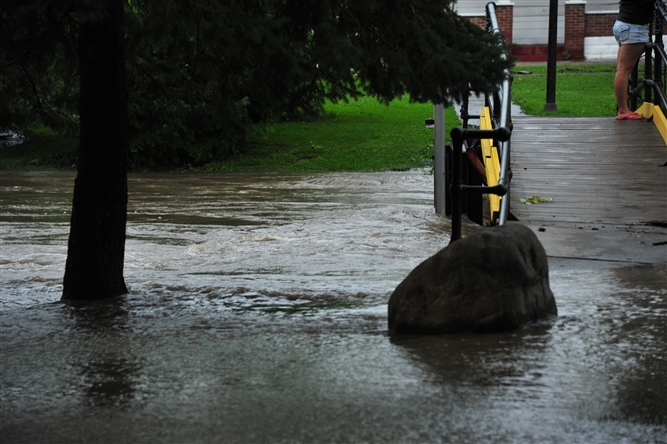 Hurricane Irene and Lee near Schoharie