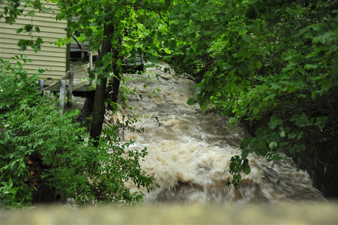 Hurricane Irene and Lee near Schoharie