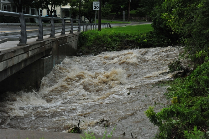 Hurricane Irene and Lee near Schoharie