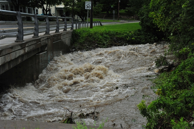 Hurricane Irene and Lee near Schoharie